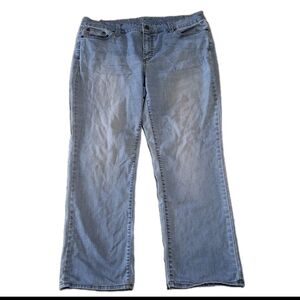 St Johns Bay Jeans Womens Size 16w Quality Light Wash